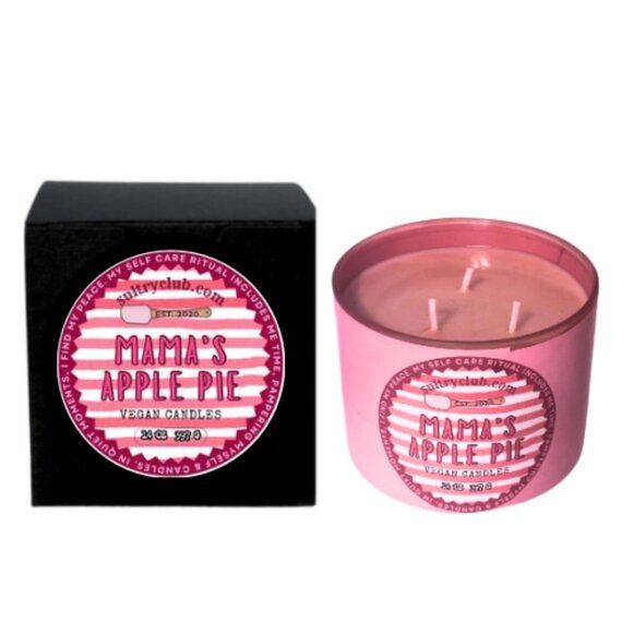 MAMA'S APPLE PIE 3 WICK CANDLE - Picture 7 of 8